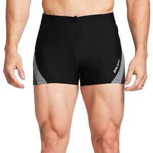 Baleaf Swim Shorts Swimsuit Men’s US Size S Black Drawstring Competitive NWOT